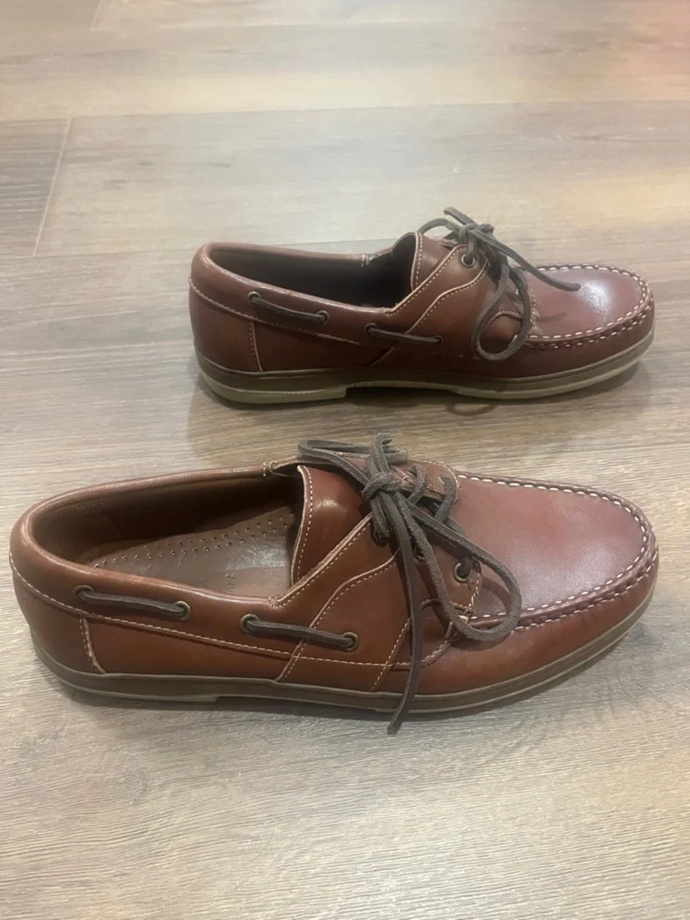 Allen Edmunds | Eastport brown leather boat shoes Men’s size 9 D summer EUC